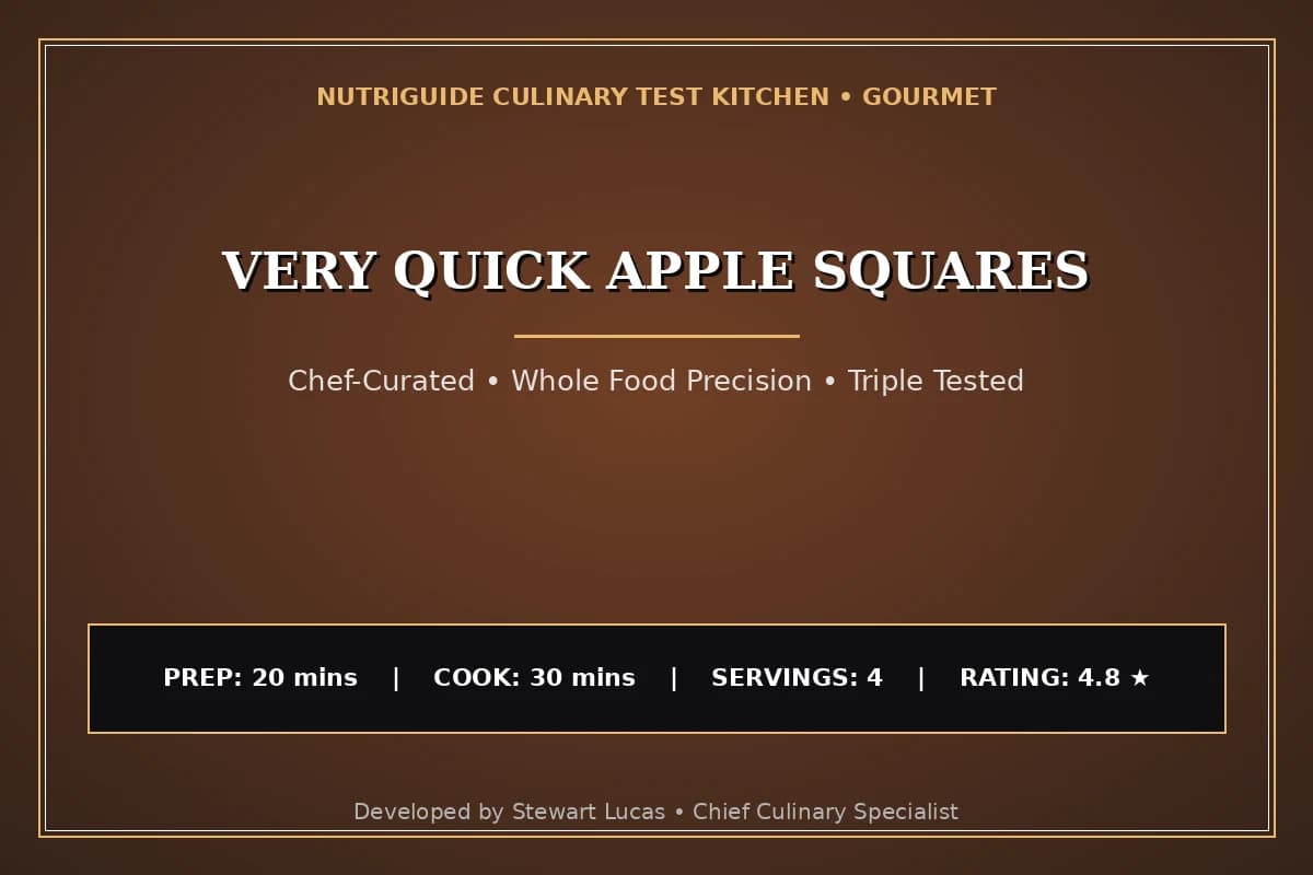 Very Quick Apple Squares