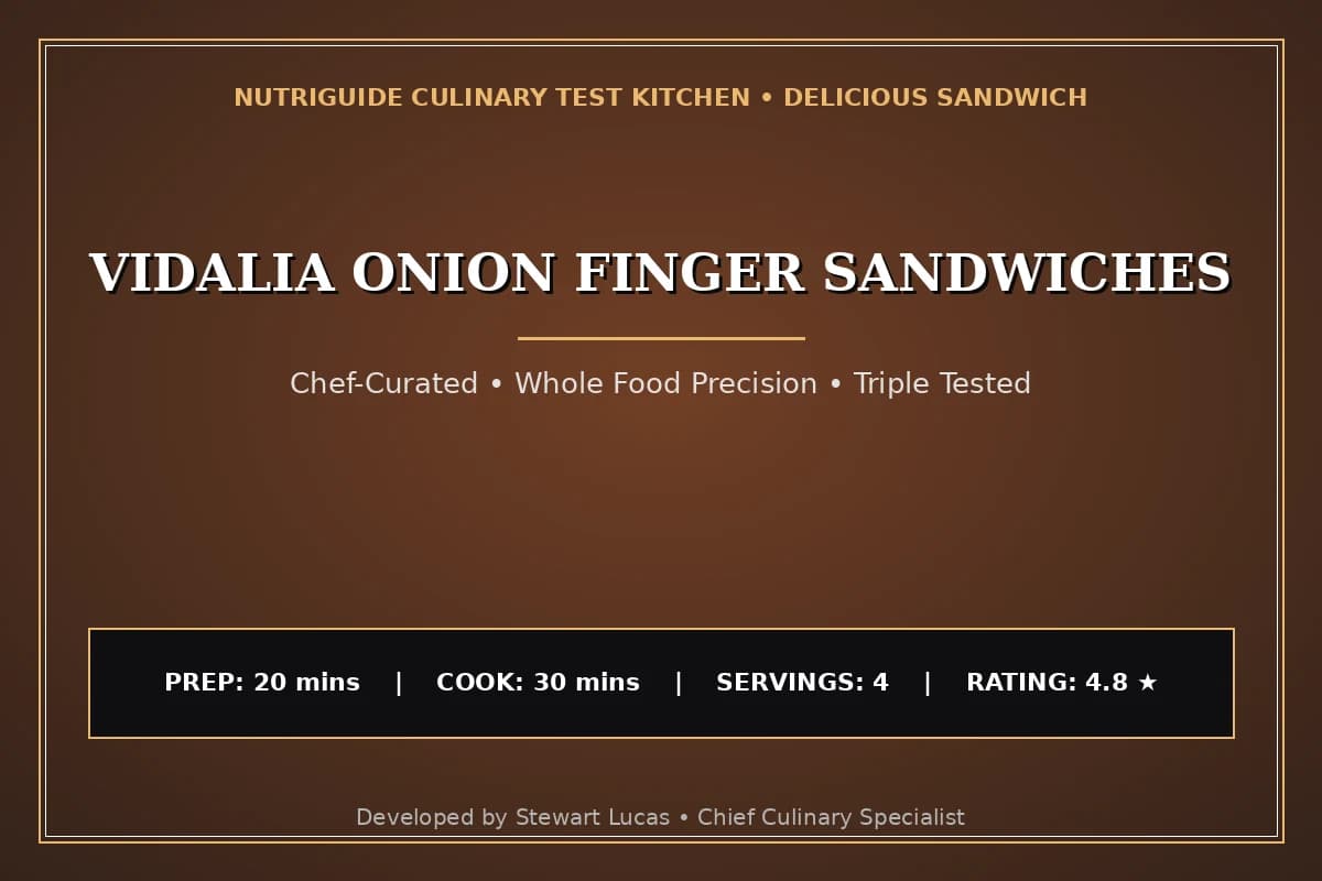 Vidalia Onion Finger Sandwiches