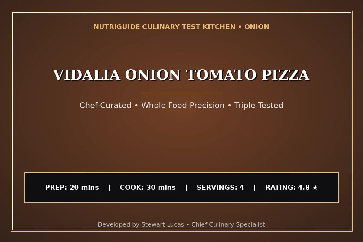 Vidalia Onion Tomato Pizza