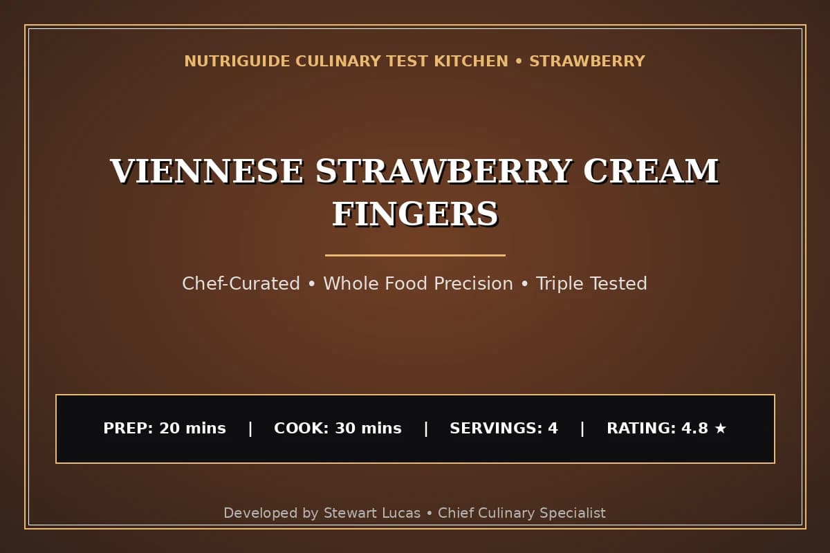 Viennese Strawberry Cream Fingers