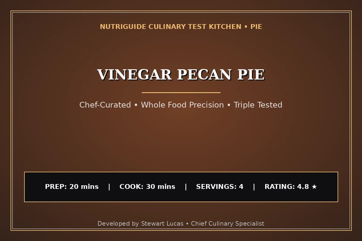 Vinegar Pecan Pie