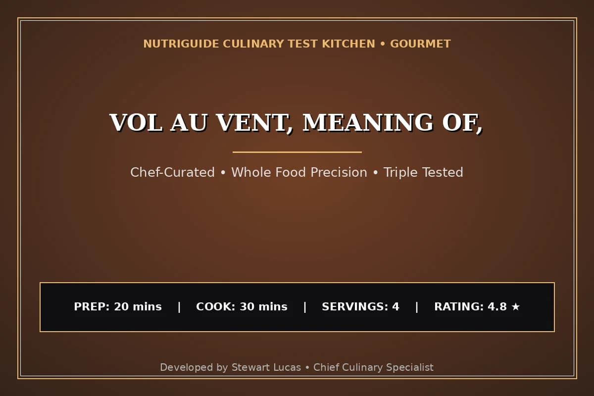 Vol Au Vent, Meaning Of,