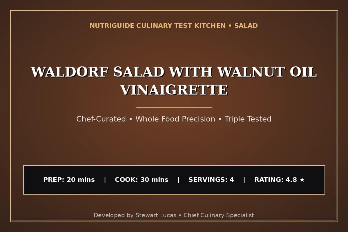 Waldorf Salad With Walnut Oil Vinaigrette