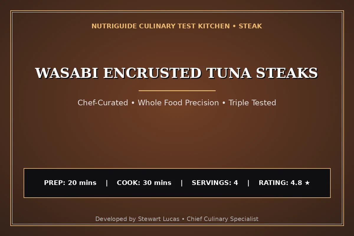Wasabi Encrusted Tuna Steaks