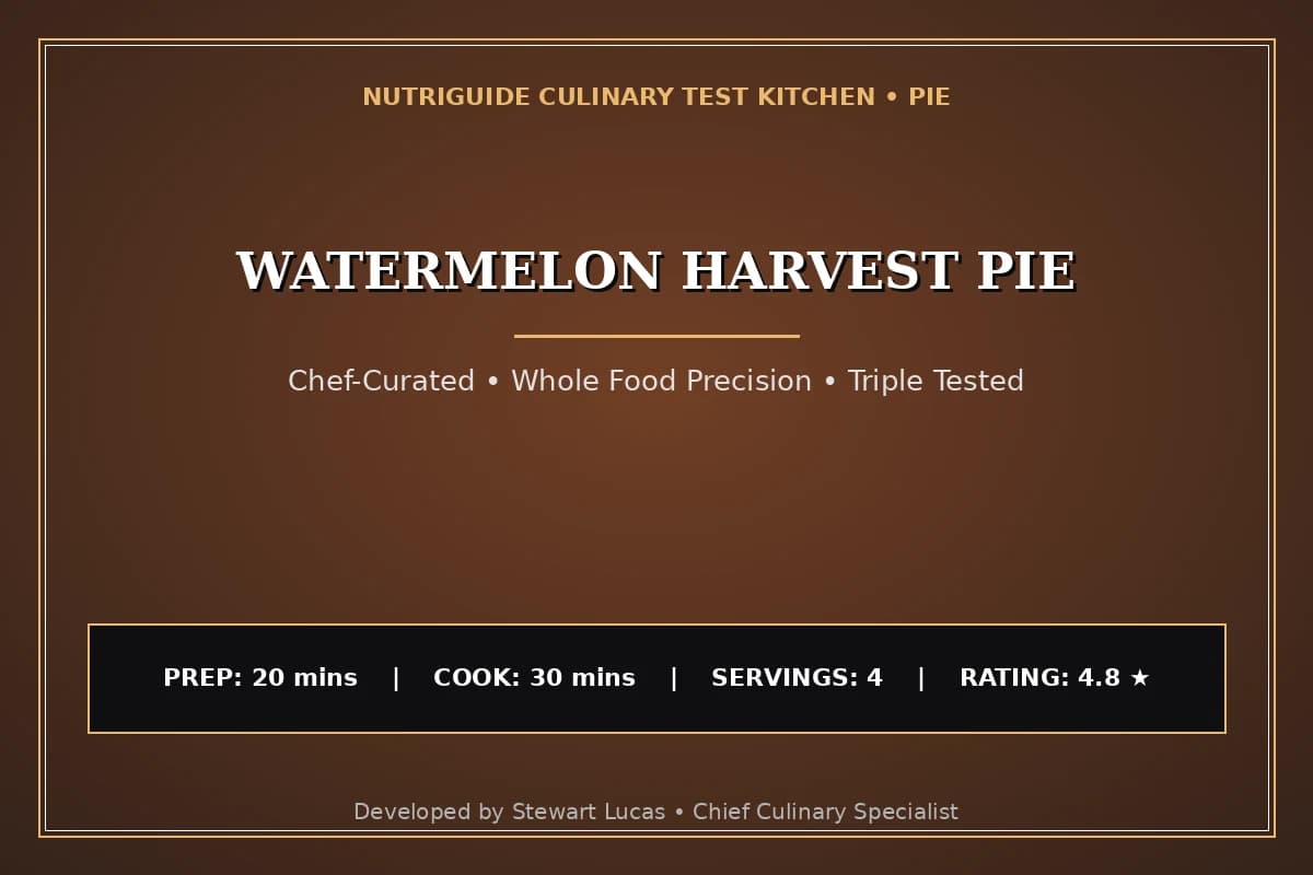 Watermelon Harvest Pie