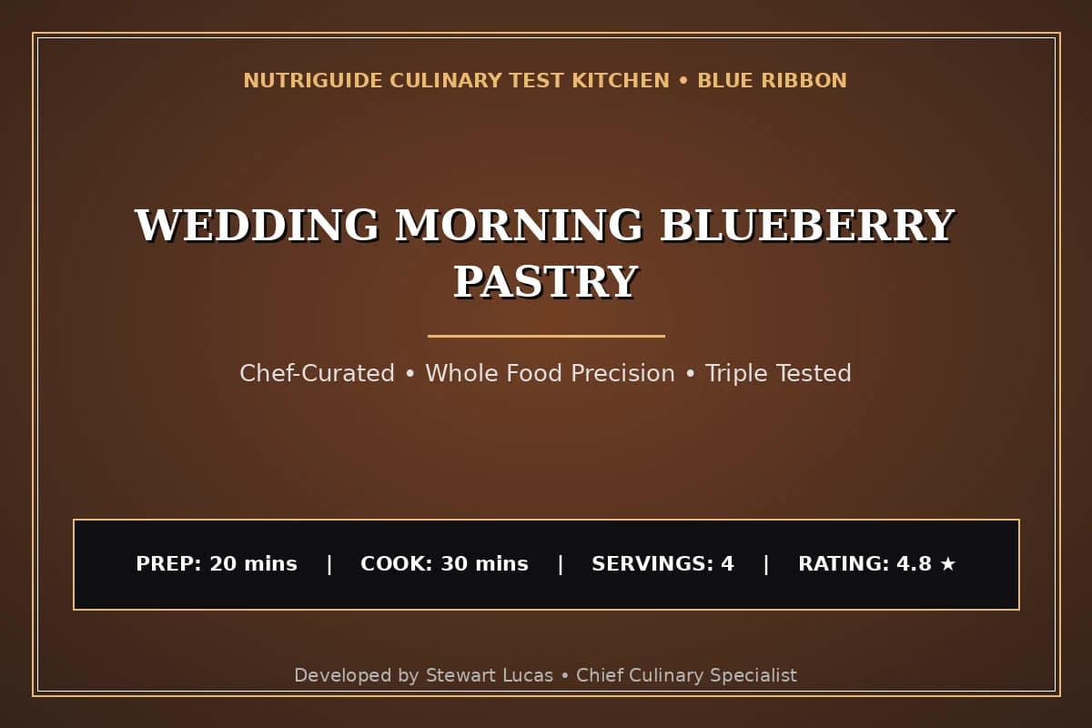 Wedding Morning Blueberry Pastry