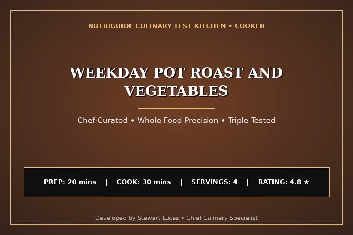Weekday Pot Roast And Vegetables