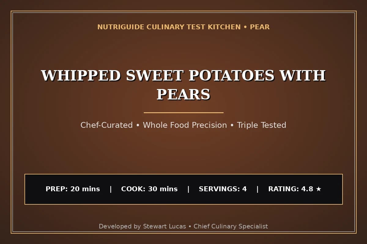 Whipped Sweet Potatoes With Pears