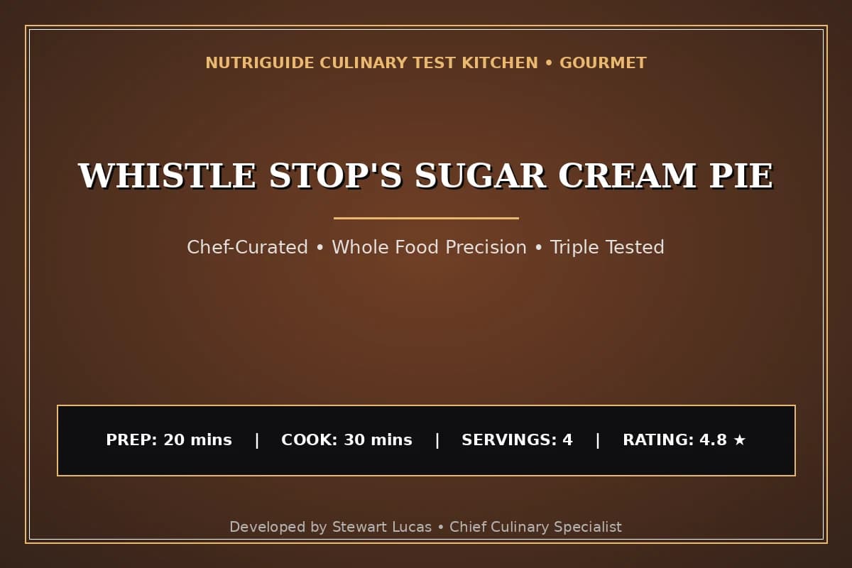 Whistle Stop'S Sugar Cream Pie