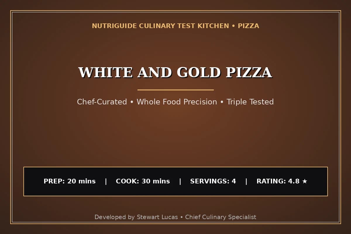 White And Gold Pizza
