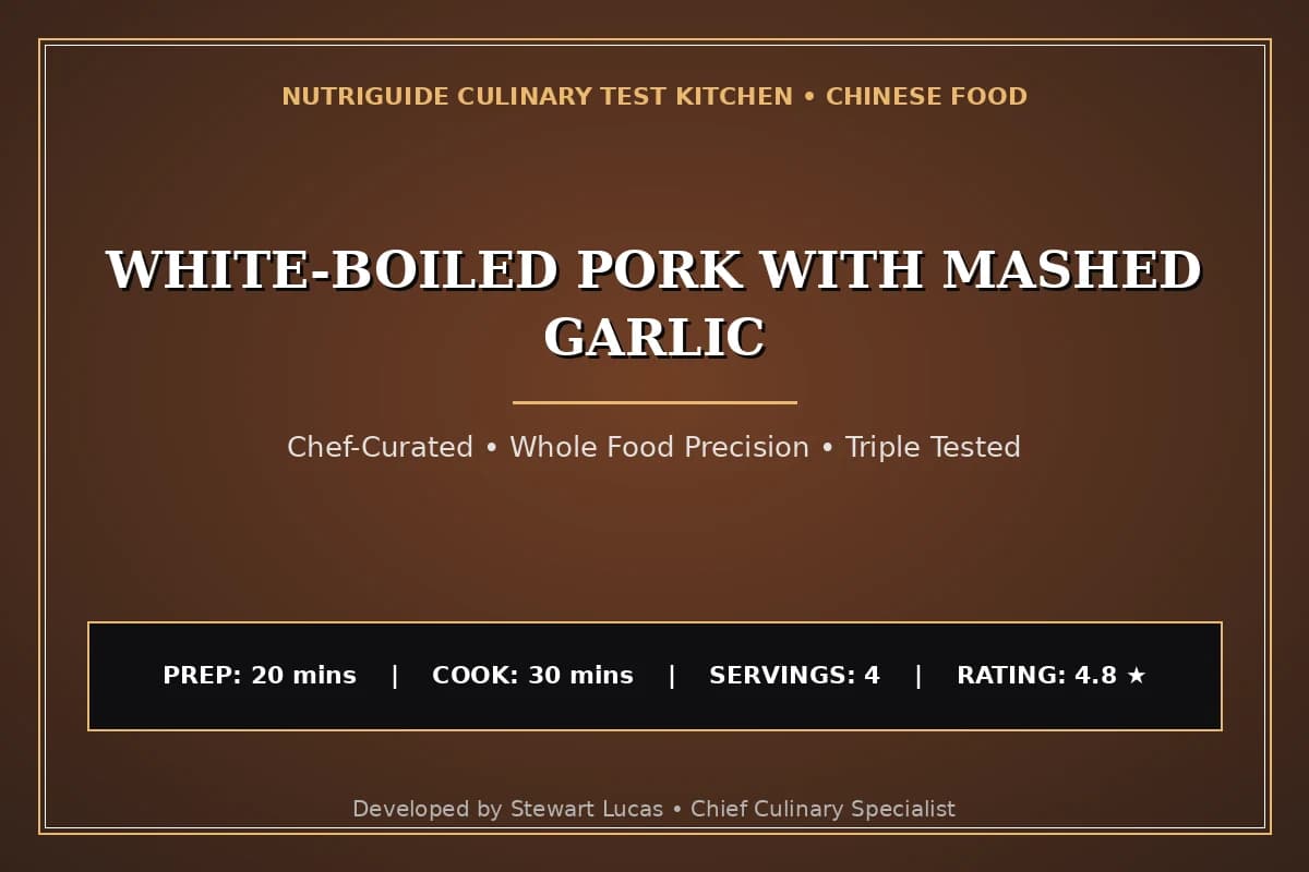White-Boiled Pork With Mashed Garlic