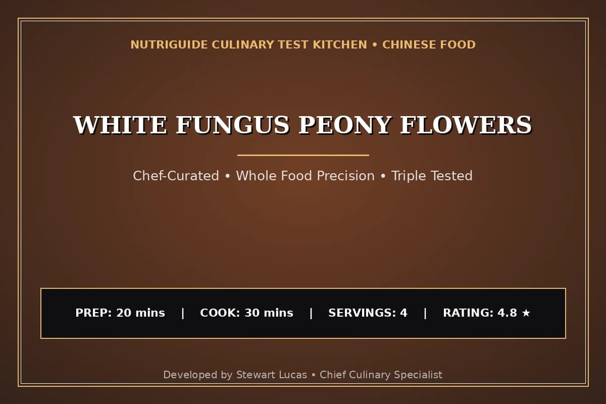 White Fungus Peony Flowers