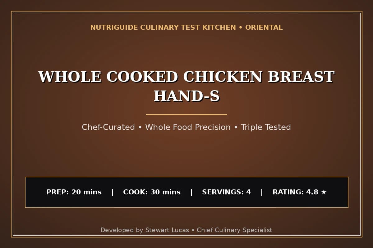 Whole Cooked Chicken Breast Hand-S