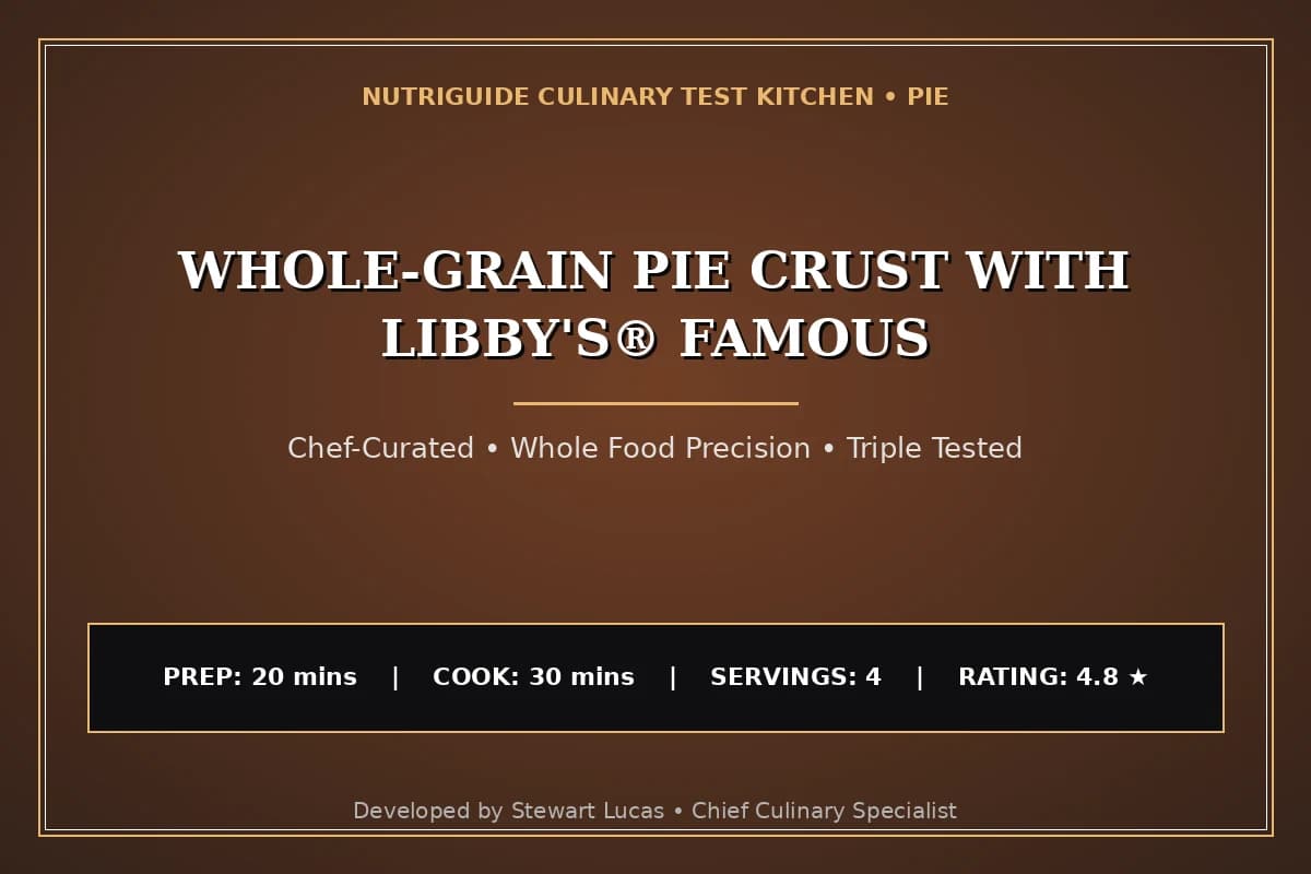 Whole-Grain Pie Crust With Libby'S® Famous