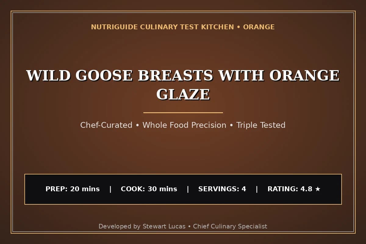 Wild Goose Breasts With Orange Glaze