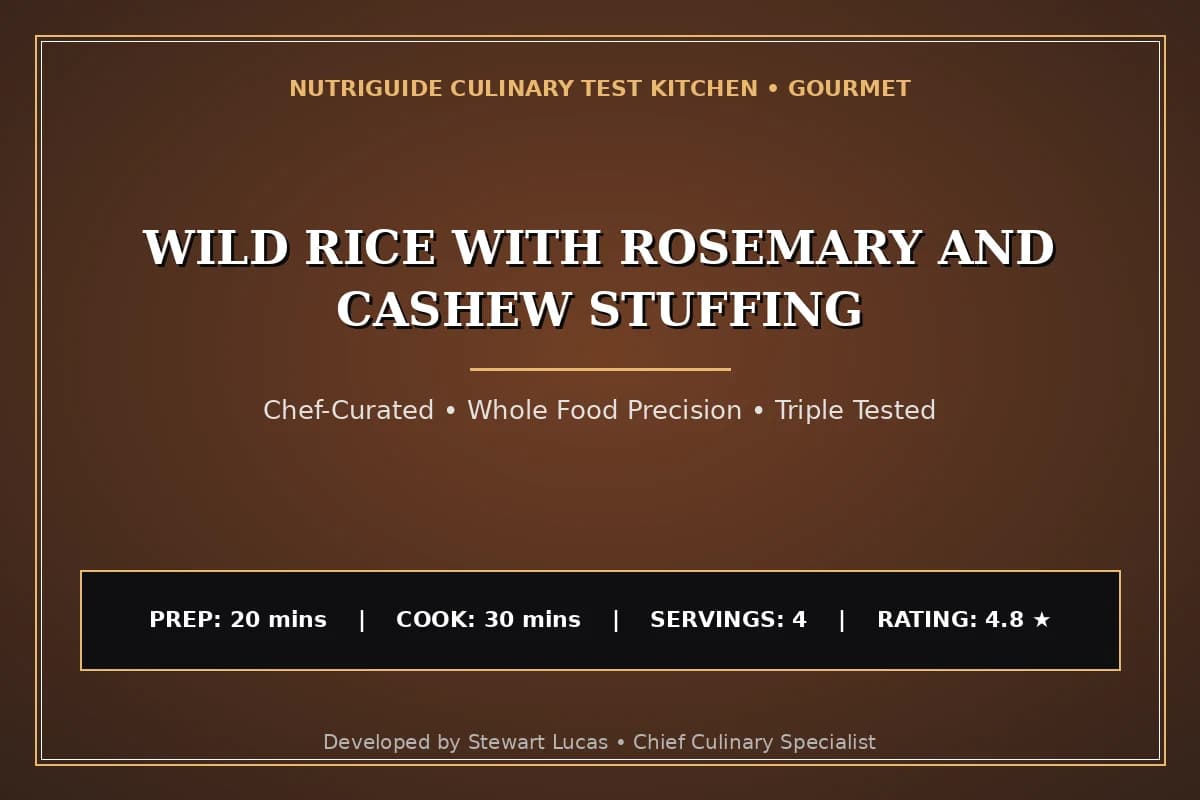 Wild Rice With Rosemary And Cashew Stuffing