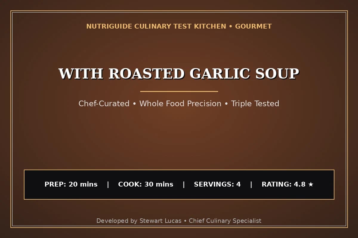 With Roasted Garlic Soup