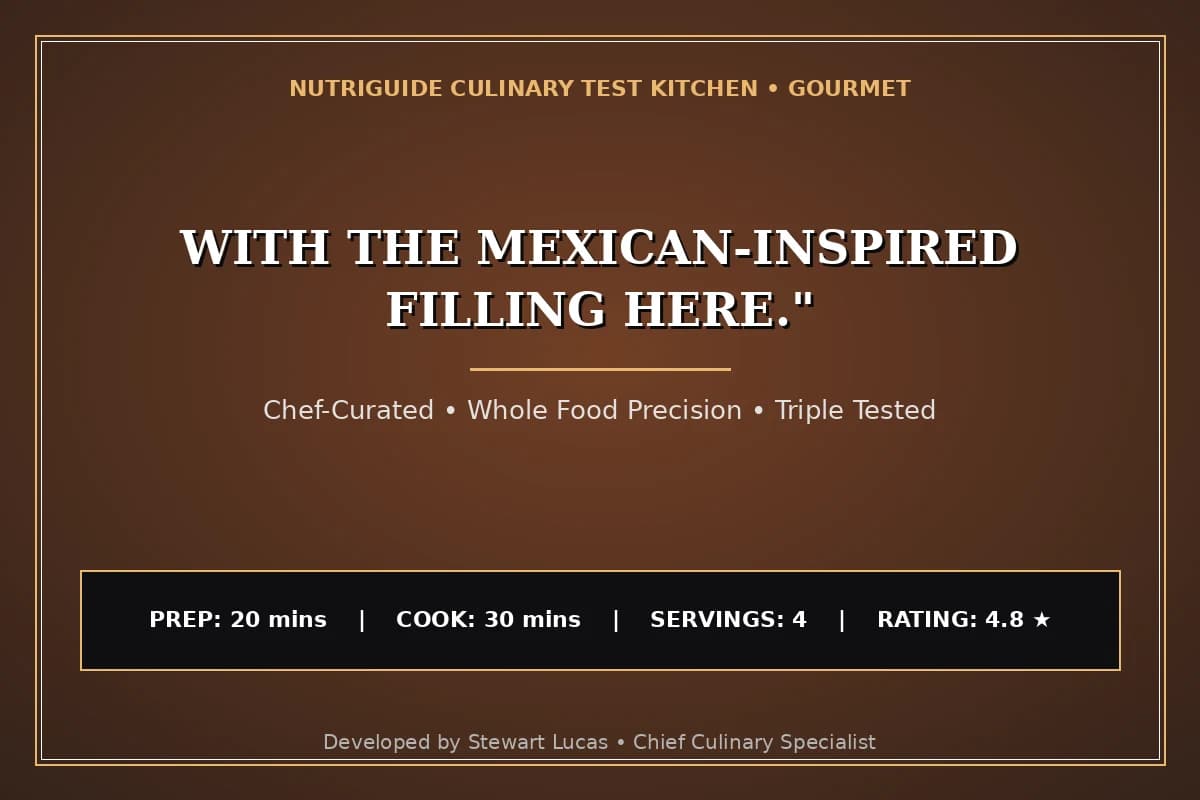With The Mexican-Inspired Filling Here."