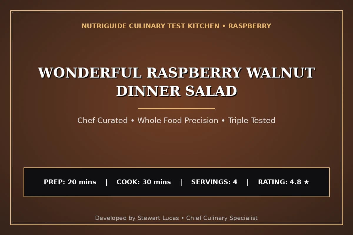 Wonderful Raspberry Walnut Dinner Salad