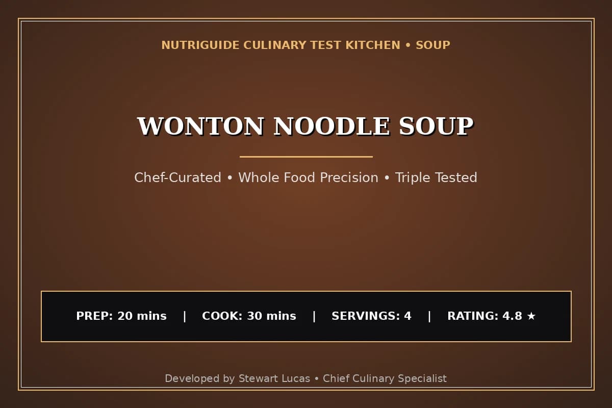 Wonton Noodle Soup