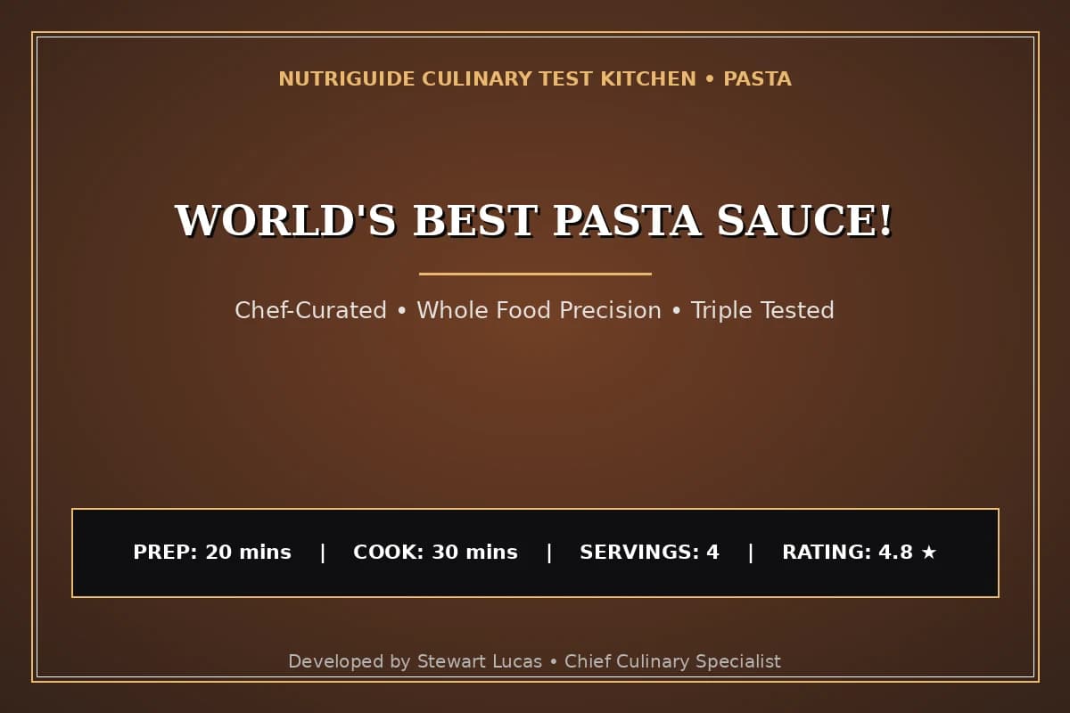 World'S Best Pasta Sauce!