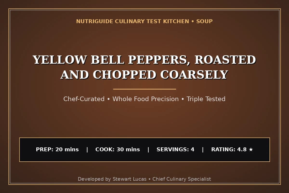 Yellow Bell Peppers, Roasted And Chopped Coarsely