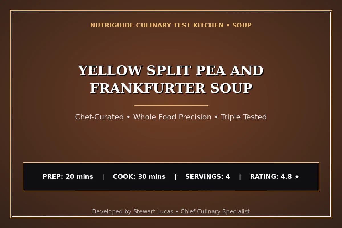 Yellow Split Pea And Frankfurter Soup