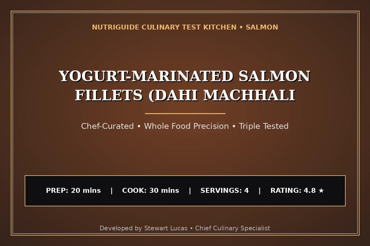 Yogurt-Marinated Salmon Fillets (Dahi Machhali