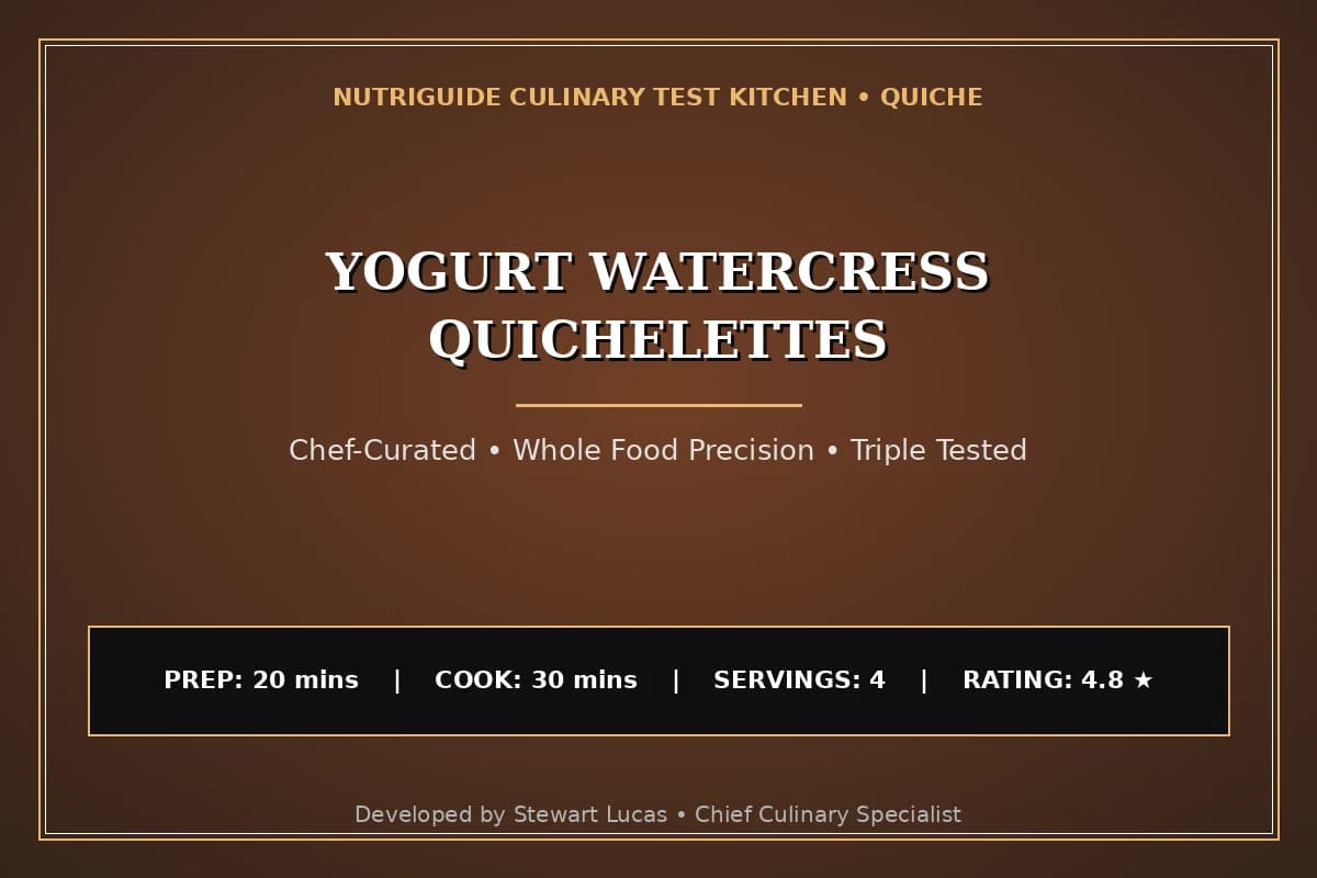 Yogurt Watercress Quichelettes