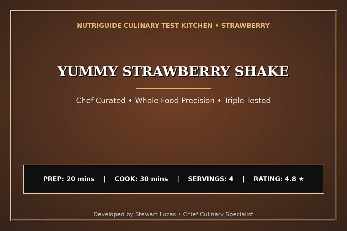 Yummy Strawberry Shake