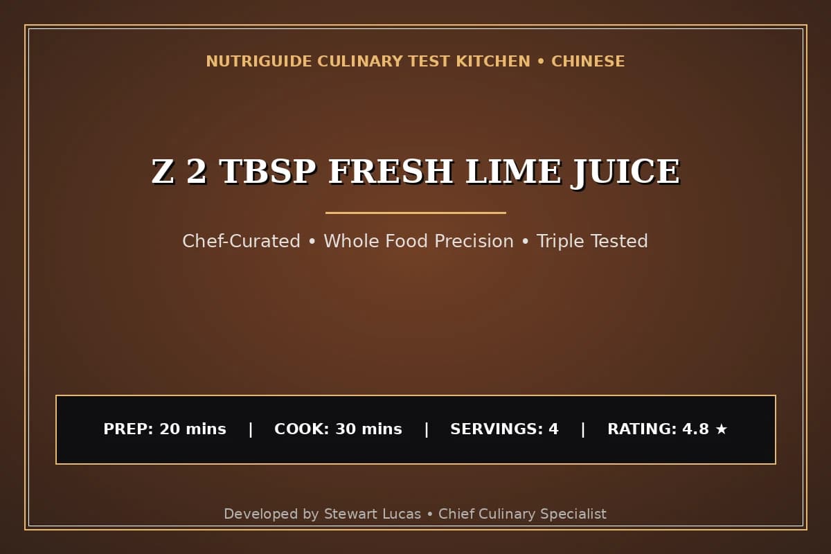 Z 2 Tbsp Fresh Lime Juice