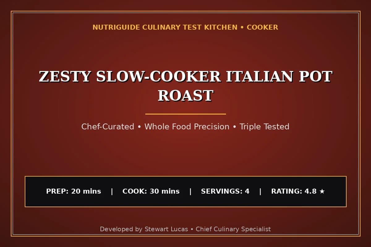 Zesty Slow-Cooker Italian Pot Roast