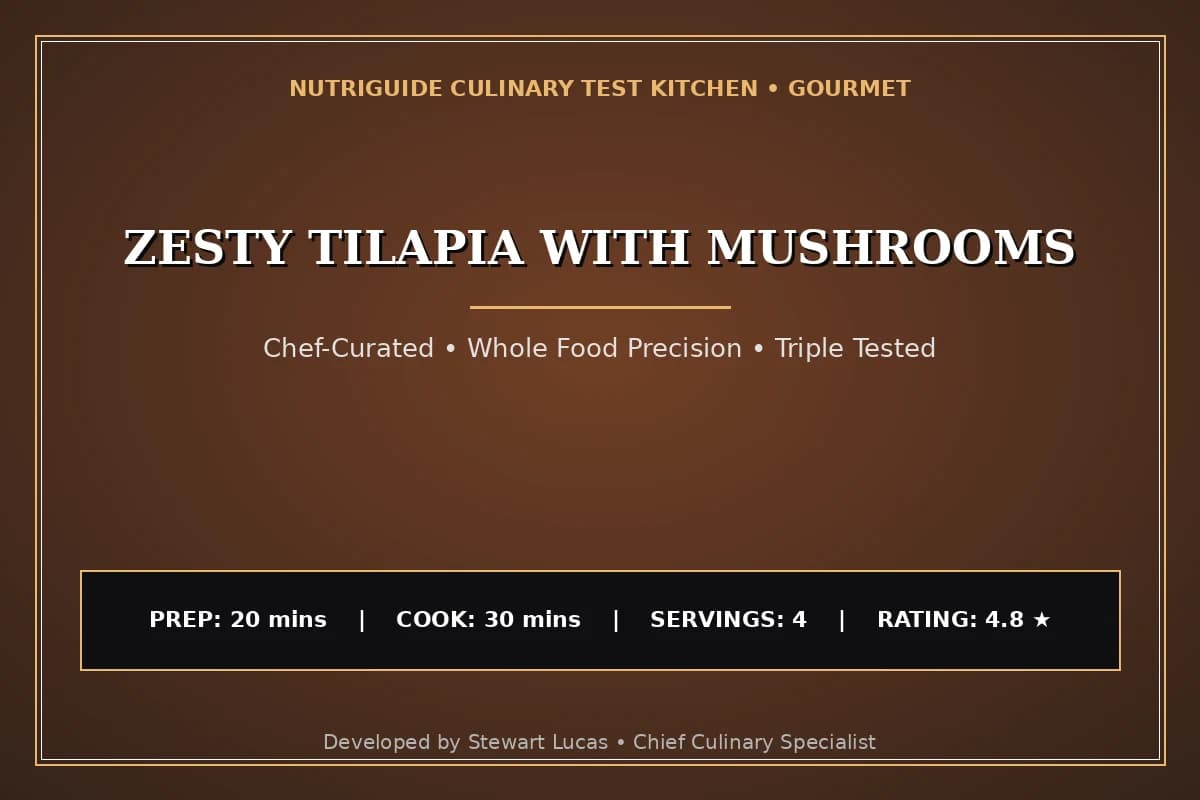 Zesty Tilapia With Mushrooms