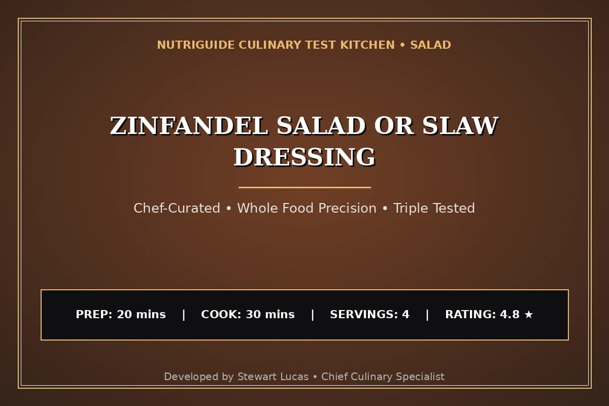 Zinfandel Salad Or Slaw Dressing