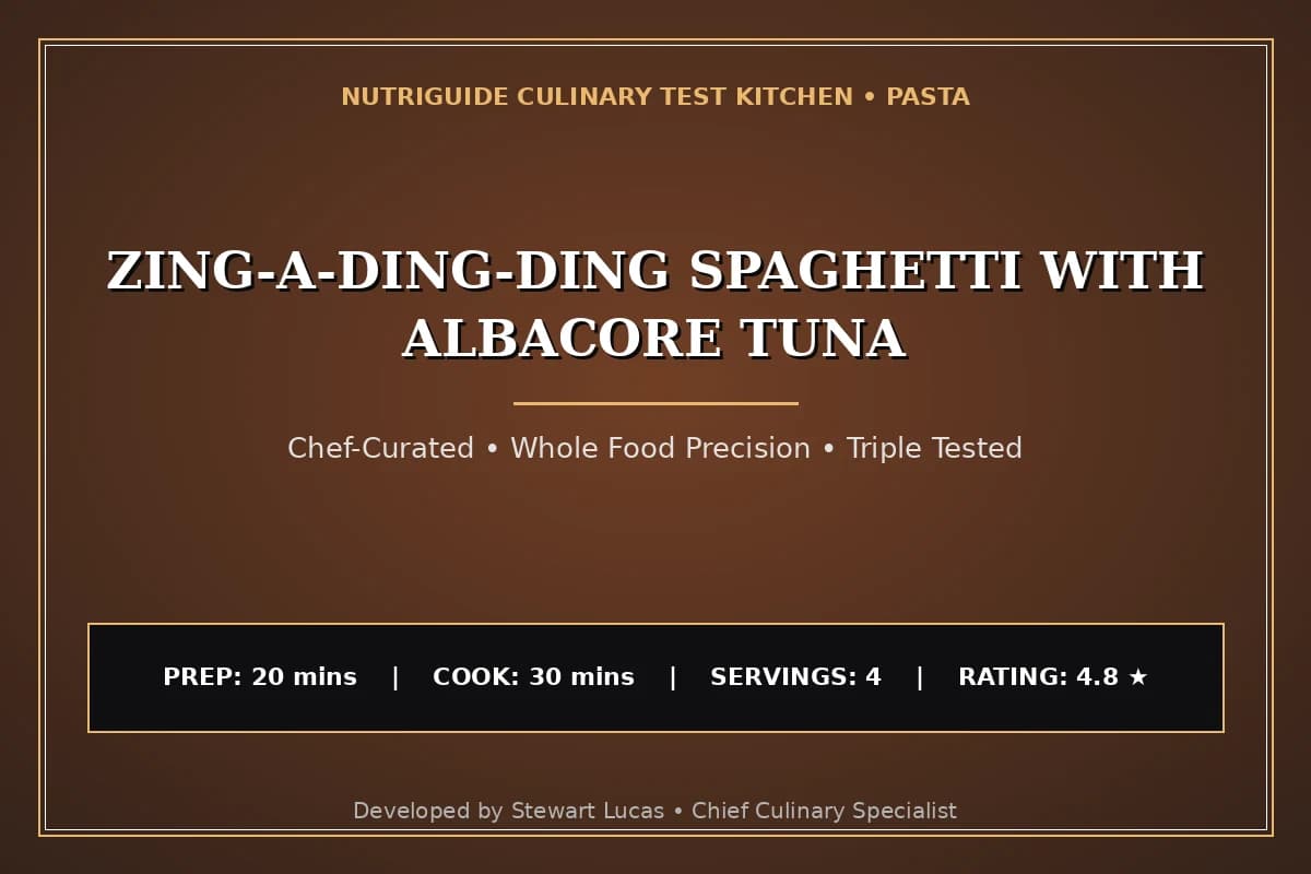 Zing-A-Ding-Ding Spaghetti With Albacore Tuna