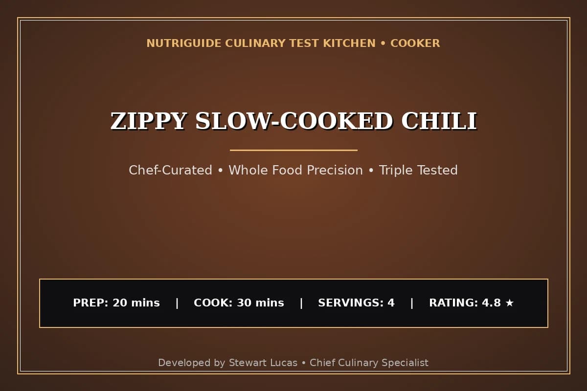Zippy Slow-Cooked Chili