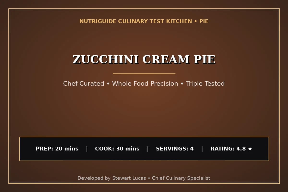 Zucchini Cream Pie