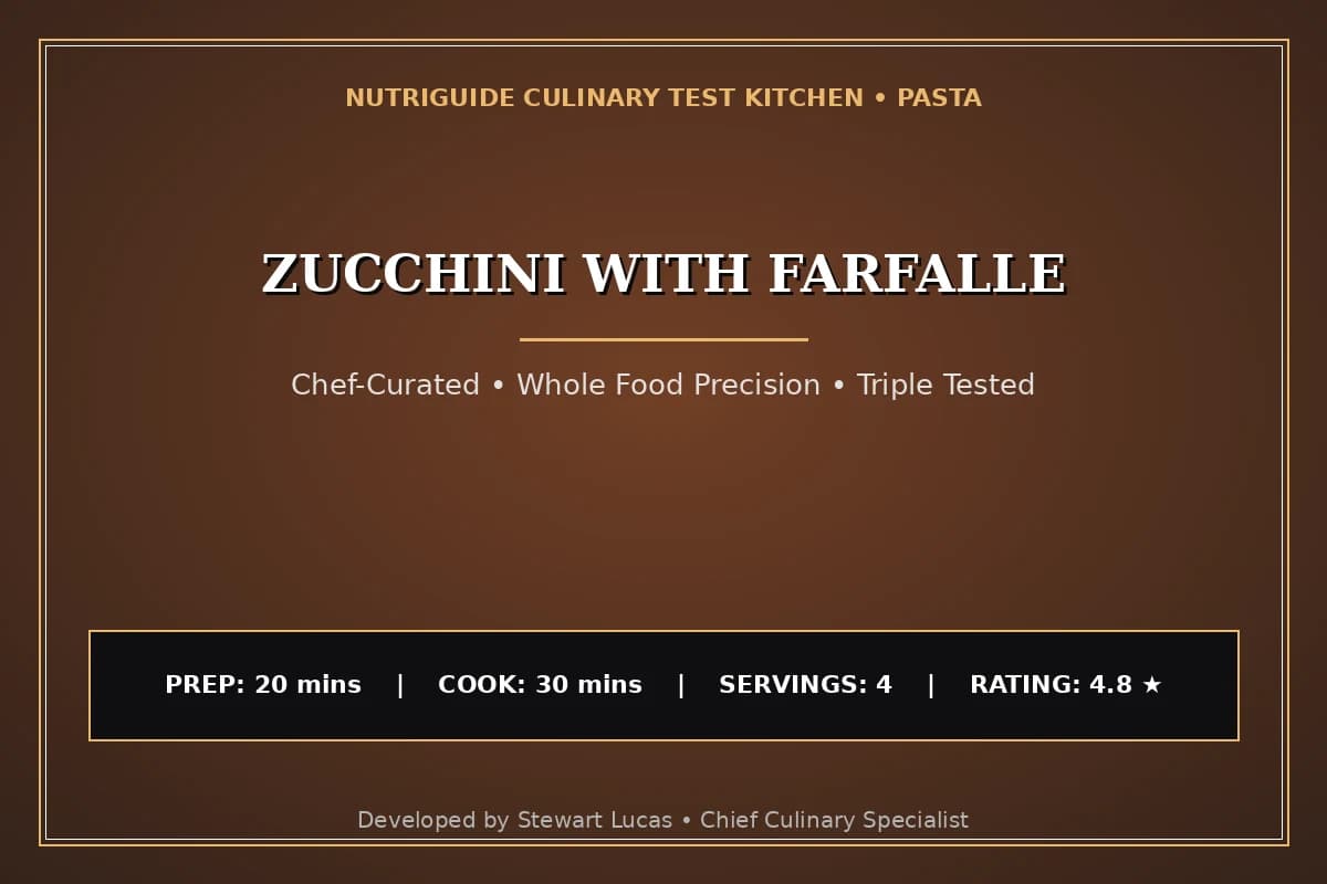 Zucchini With Farfalle