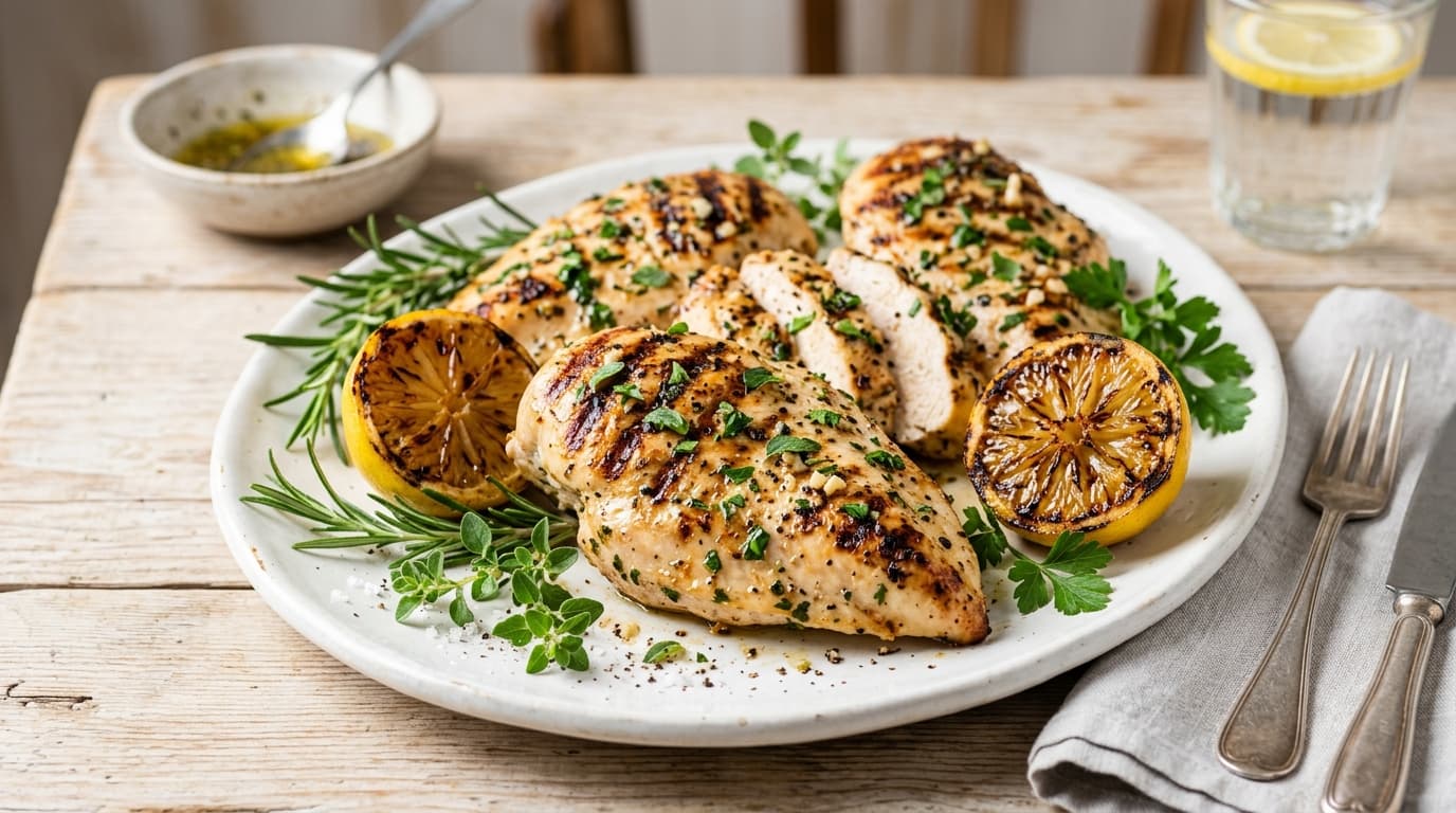 Lemon Herb Chicken (Juicy Mediterranean Grilled Cutlets)