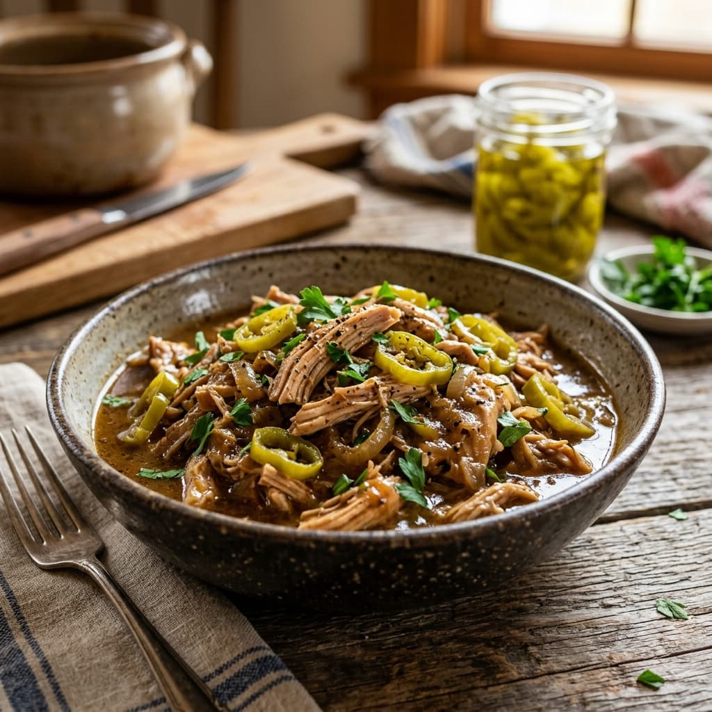 Slow Cooker Mississippi Chicken (Zesty Pepperoncini & Butter Braise Masterclass)