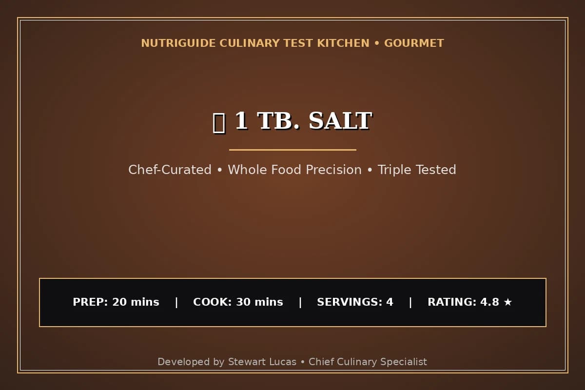  1 Tb. Salt