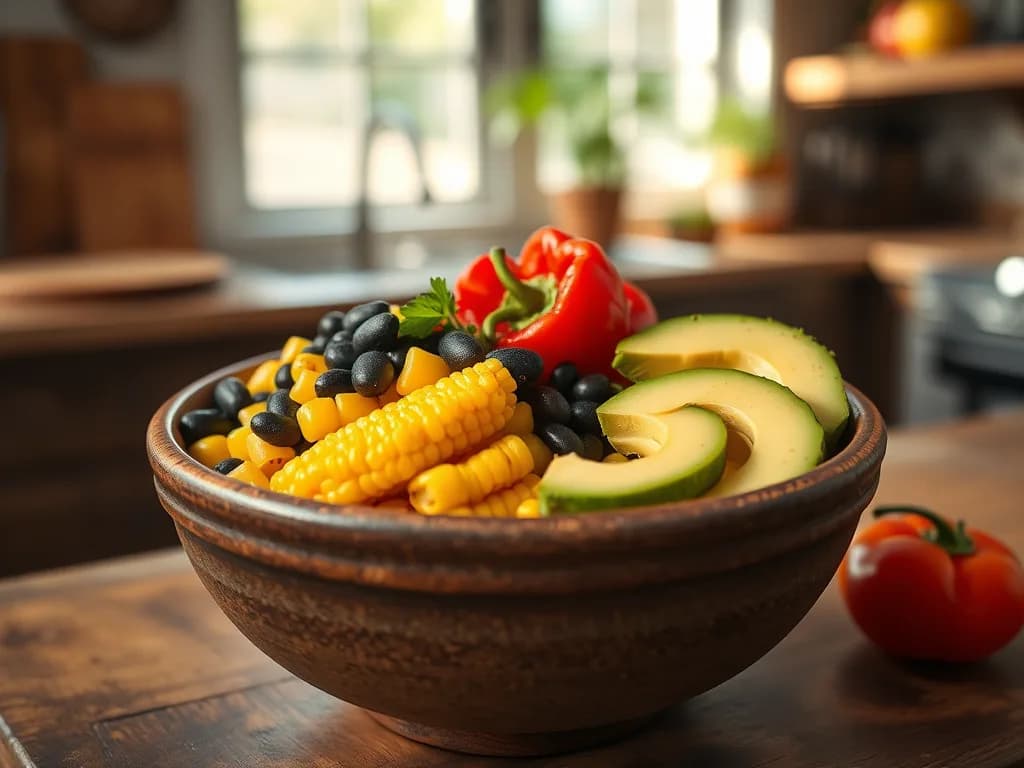 Sun-Drenched Black Bean & Corn Salsa Bowl