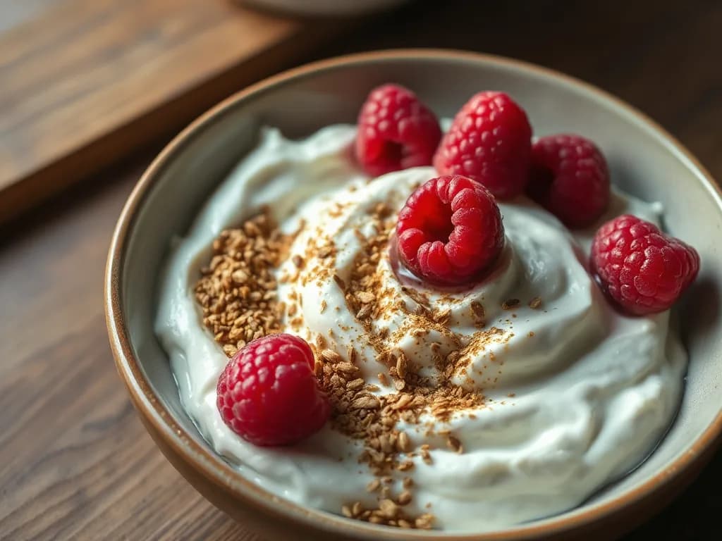 The Golden Morning Bowl: Greek Yogurt & Flaxseed Ritual