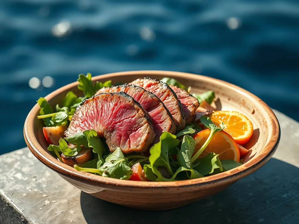 Sun-Drenched Mediterranean Grilled Tuna Salad