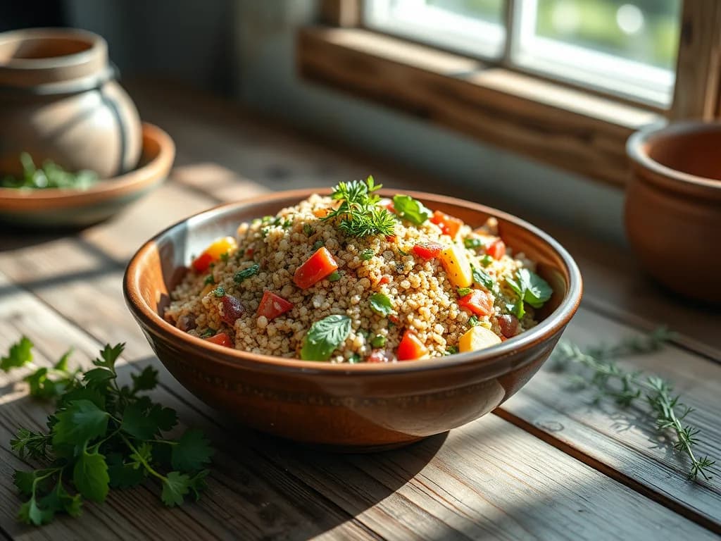 Sun-Drenched Mediterranean Quinoa & Chickpea Salad
