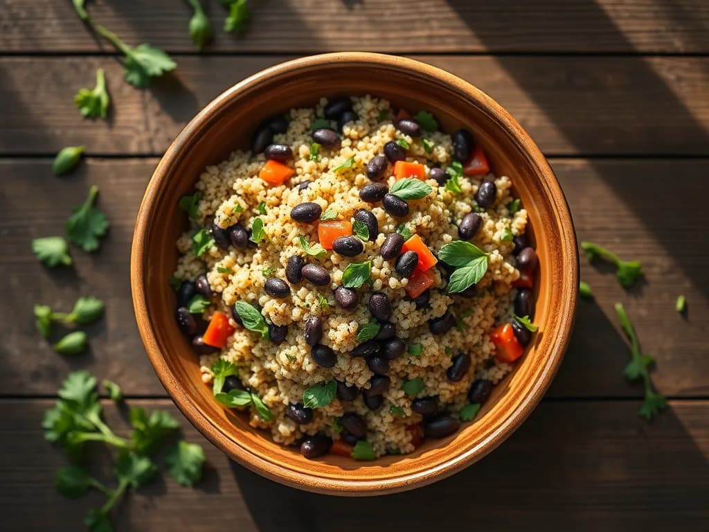 Sun-Drenched Quinoa & Black Bean Harvest Salad
