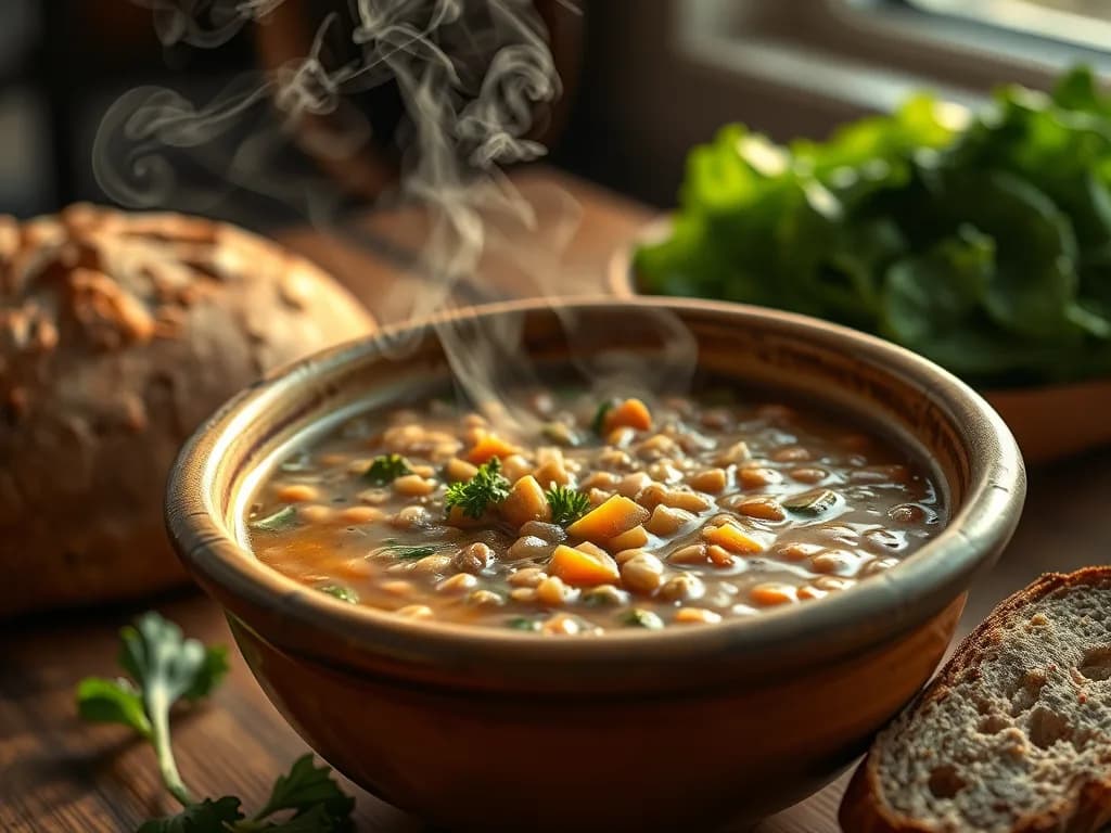 Rustic Garden Lentil Soup: An Authentic Bowl of Nourishment