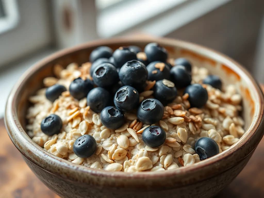 Golden Steel-Cut Oats with Hemp Hearts & Wild Blueberries