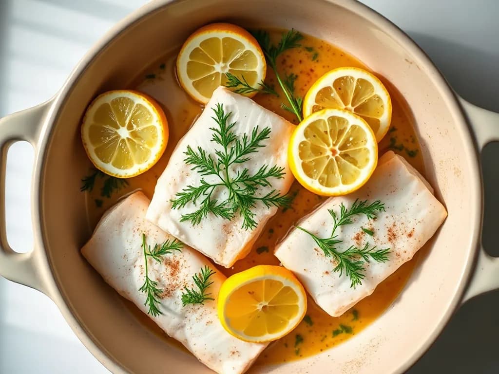Slow-Baked White Fish with Fresh Herbs