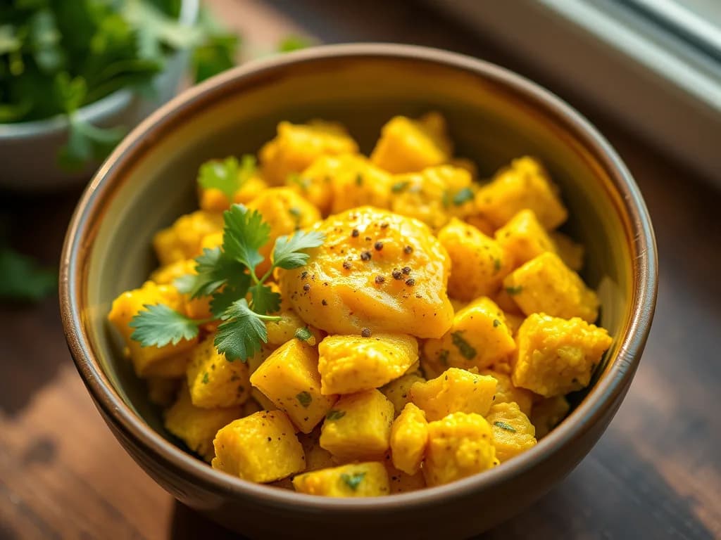Turmeric Spiced Tofu Scramble